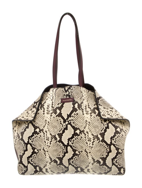 Alexander McQueen Embossed Leather Weekender Bag