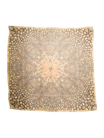 Alexander McQueen Silk Printed Scarf