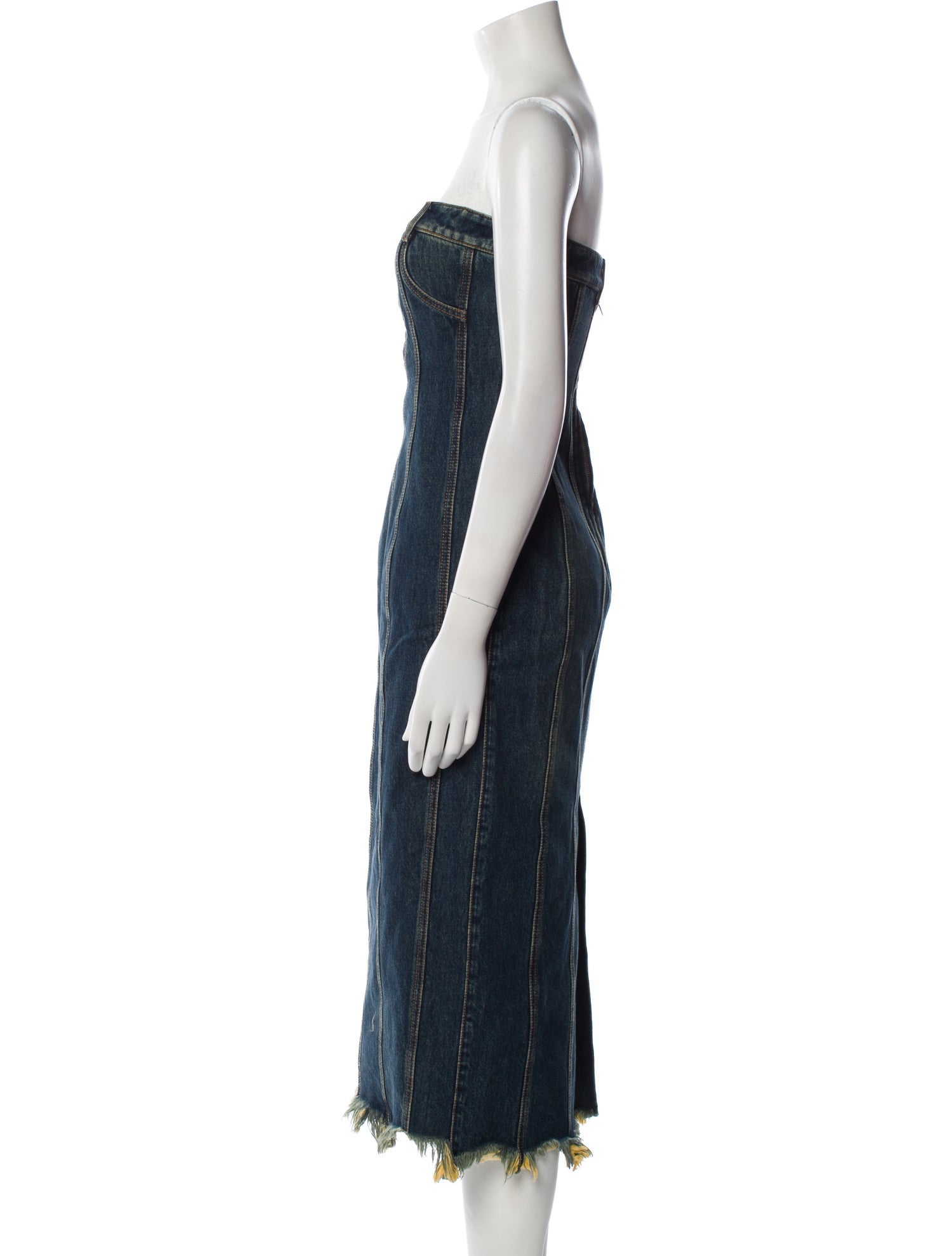 Alexander McQueen Striped Knee-Length Dress