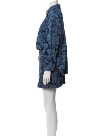 Alexander McQueen Printed Skirt Suit