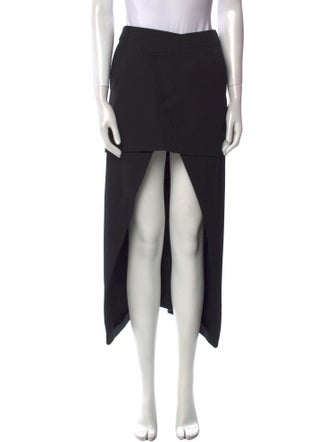 Alexander McQueen Wool Midi Length Skirt