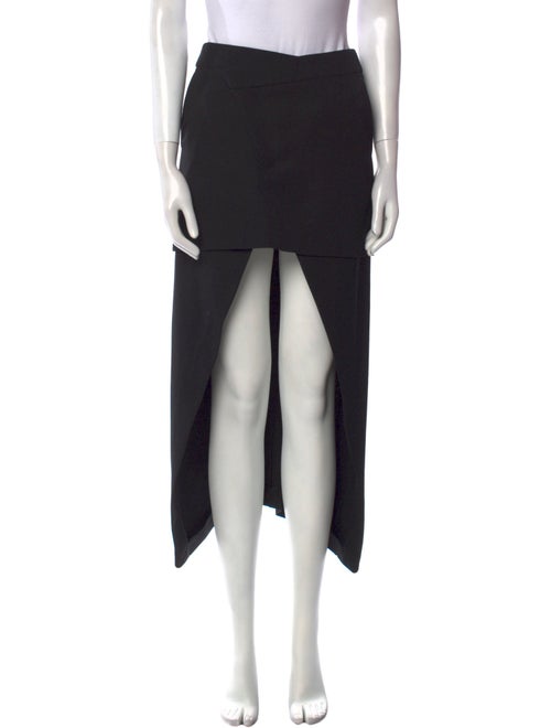 Alexander McQueen Wool Midi Length Skirt