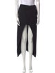Alexander McQueen Wool Midi Length Skirt