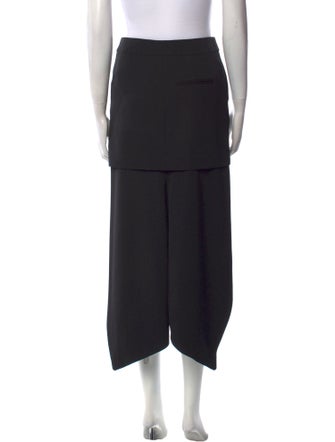 Alexander McQueen Wool Midi Length Skirt
