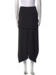 Alexander McQueen Wool Midi Length Skirt
