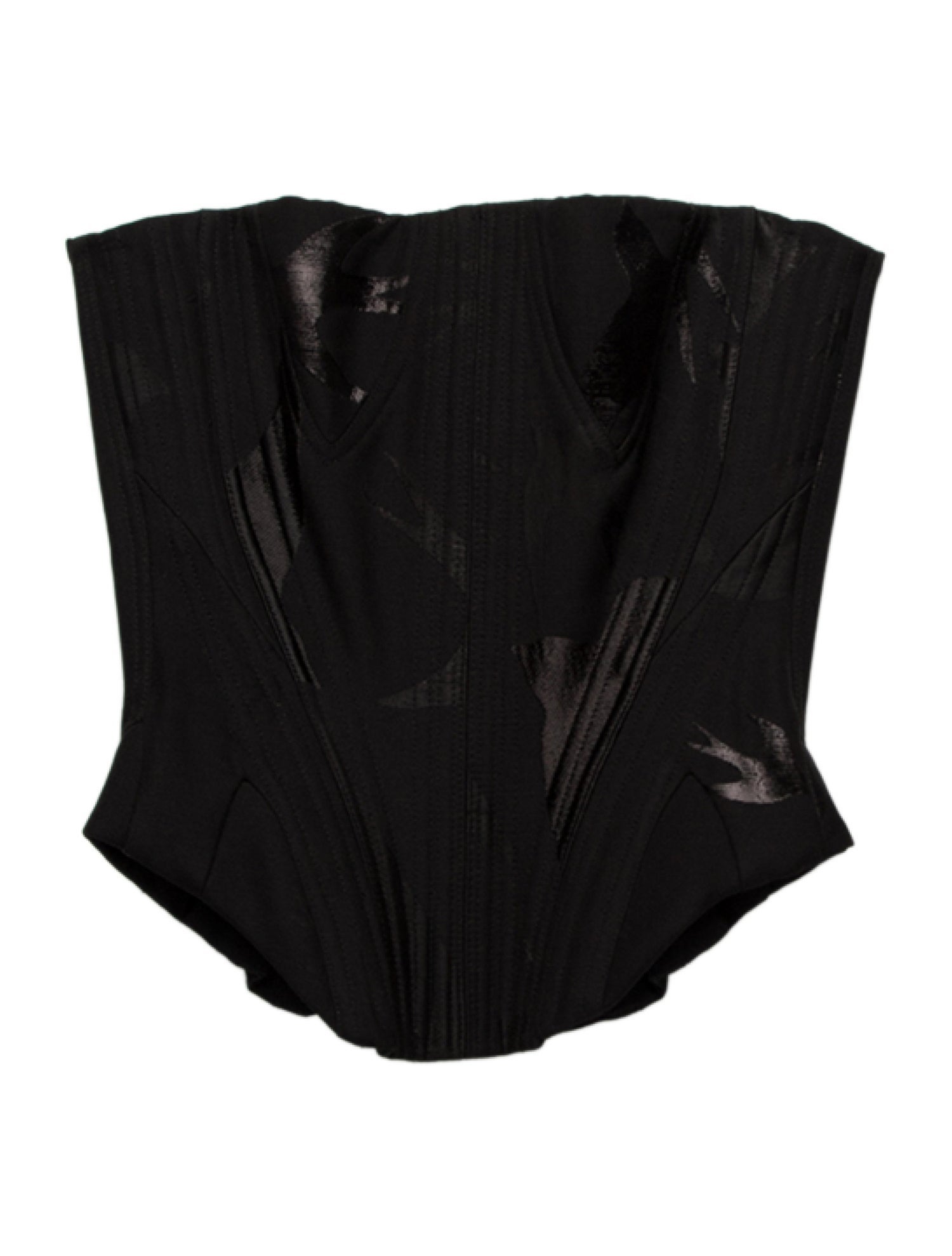 Alexander McQueen Strapless Crop Top