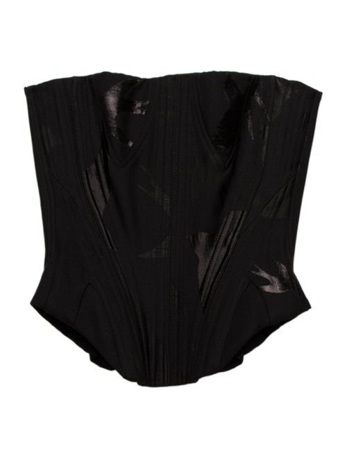 Alexander McQueen Strapless Crop Top