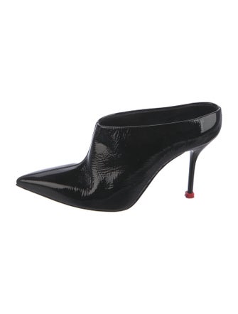 Alexander McQueen Patent Leather Mules