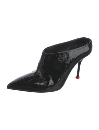 Alexander McQueen Patent Leather Mules