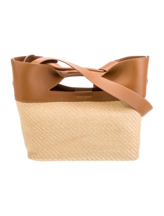 Alexander McQueen Raffia Bucket Bag