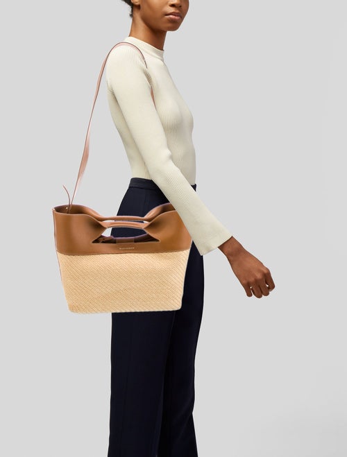 Alexander McQueen Raffia Bucket Bag