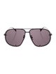 Alexander McQueen Aviator Tinted Sunglasses