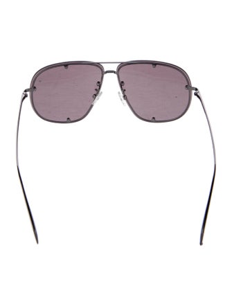 Alexander McQueen Aviator Tinted Sunglasses