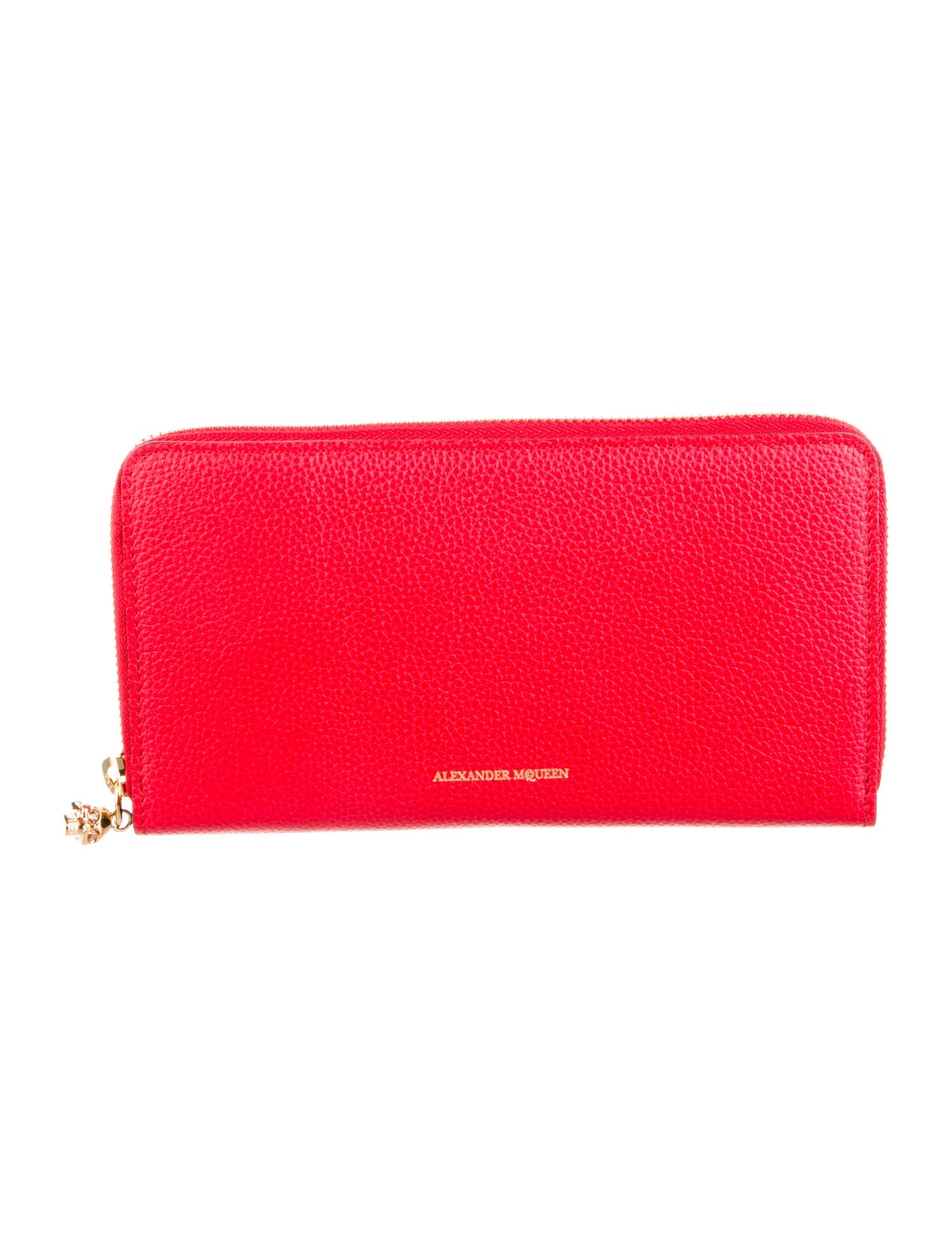 Alexander McQueen Skull Leather Continental Wallet w/ Tags