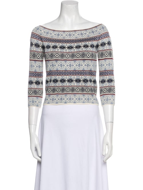 Alexander McQueen Silk Printed Crop Top