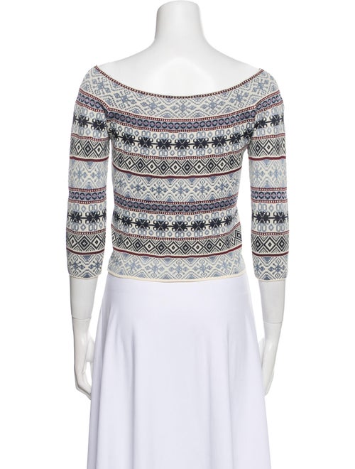 Alexander McQueen Silk Printed Crop Top