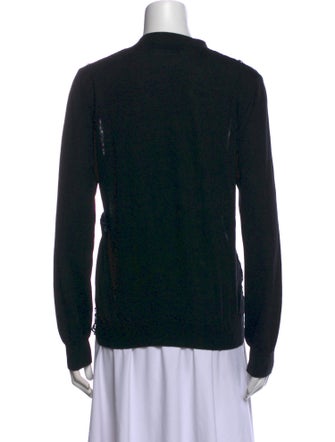 Alexander McQueen Printed V-Neck Sweater