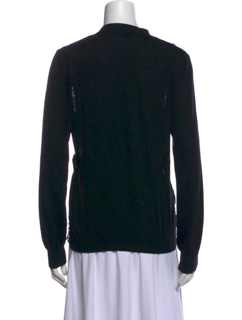 Alexander McQueen Printed V-Neck Sweater