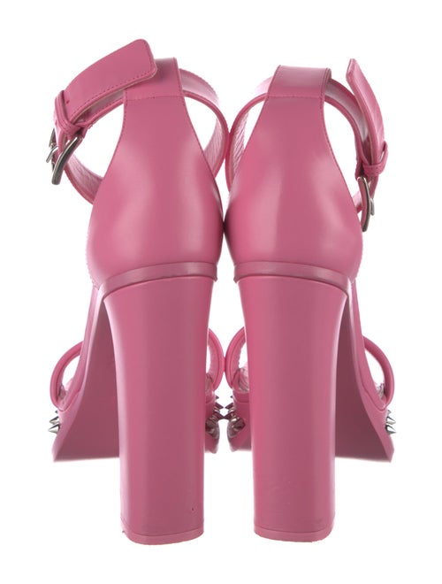 Alexander McQueen Leather Studded Accents Sandals