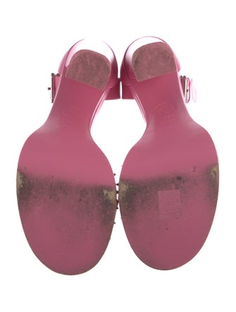 Alexander McQueen Leather Studded Accents Sandals