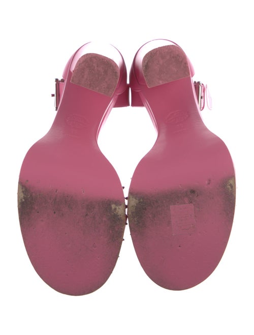 Alexander McQueen Leather Studded Accents Sandals