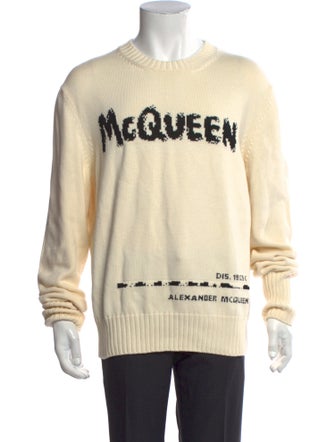 Alexander McQueen Graphic Print Crew Neck Pullover