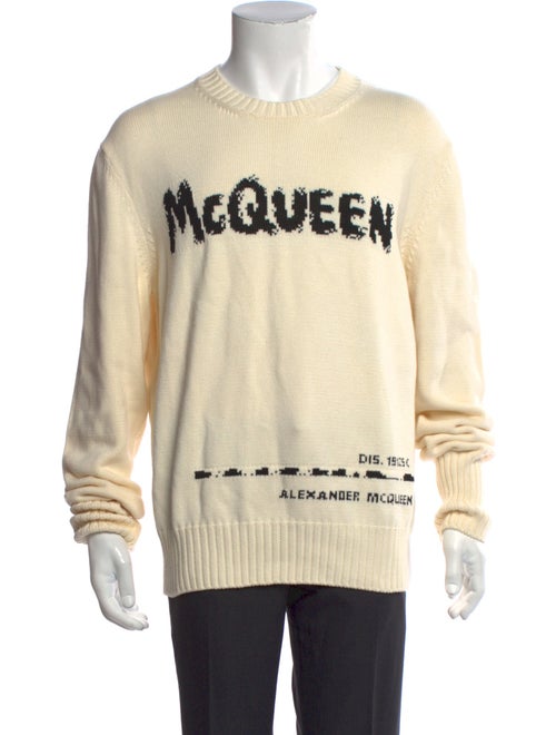 Alexander McQueen Graphic Print Crew Neck Pullover