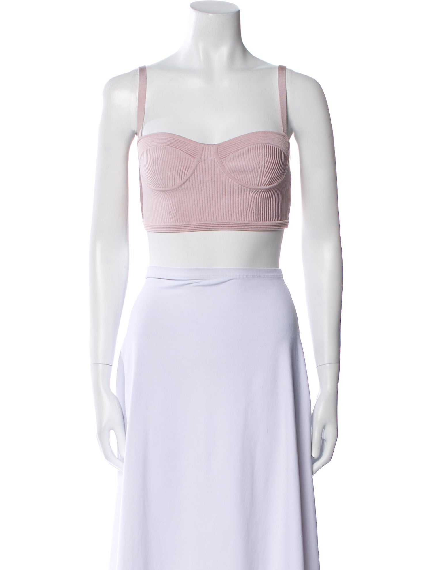 Alexander McQueen Square Neckline Sleeveless Crop Top w/ Tags