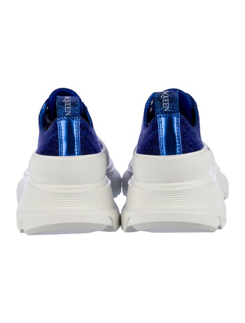 Alexander McQueen Denim Colorblock Pattern Sneakers