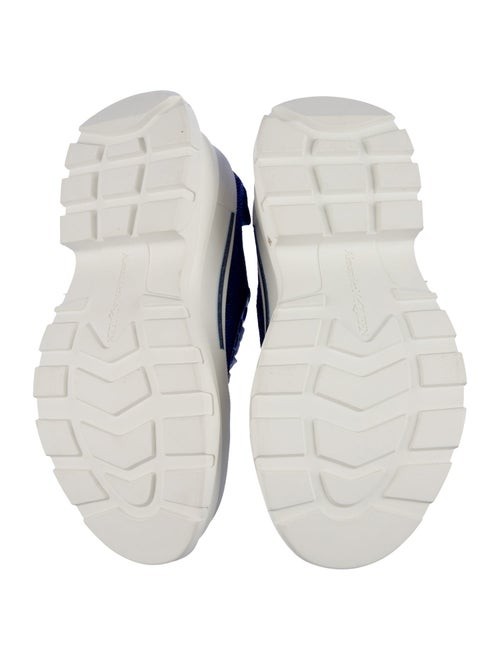 Alexander McQueen Denim Colorblock Pattern Sneakers