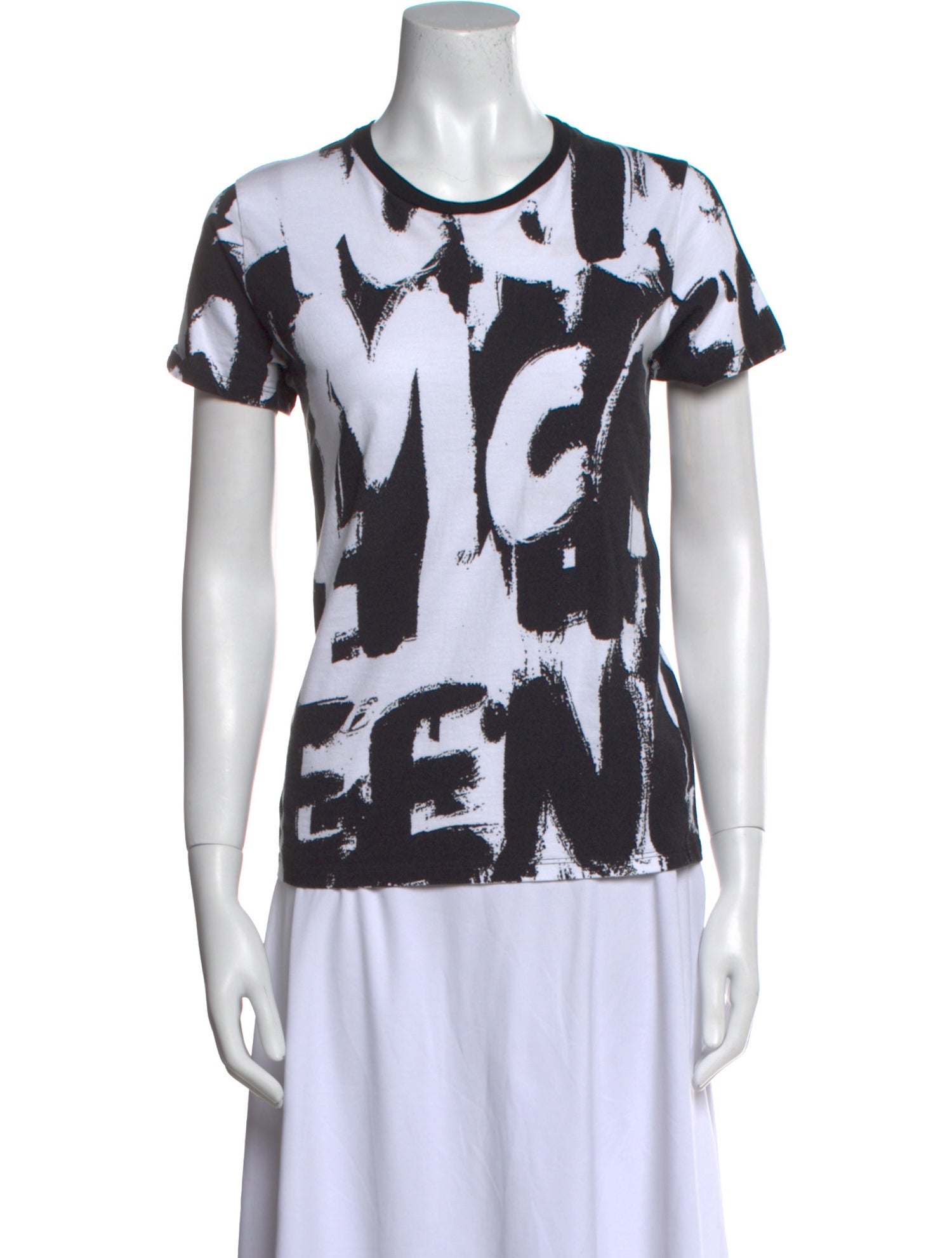 Alexander McQueen Printed Crew Neck T-Shirt
