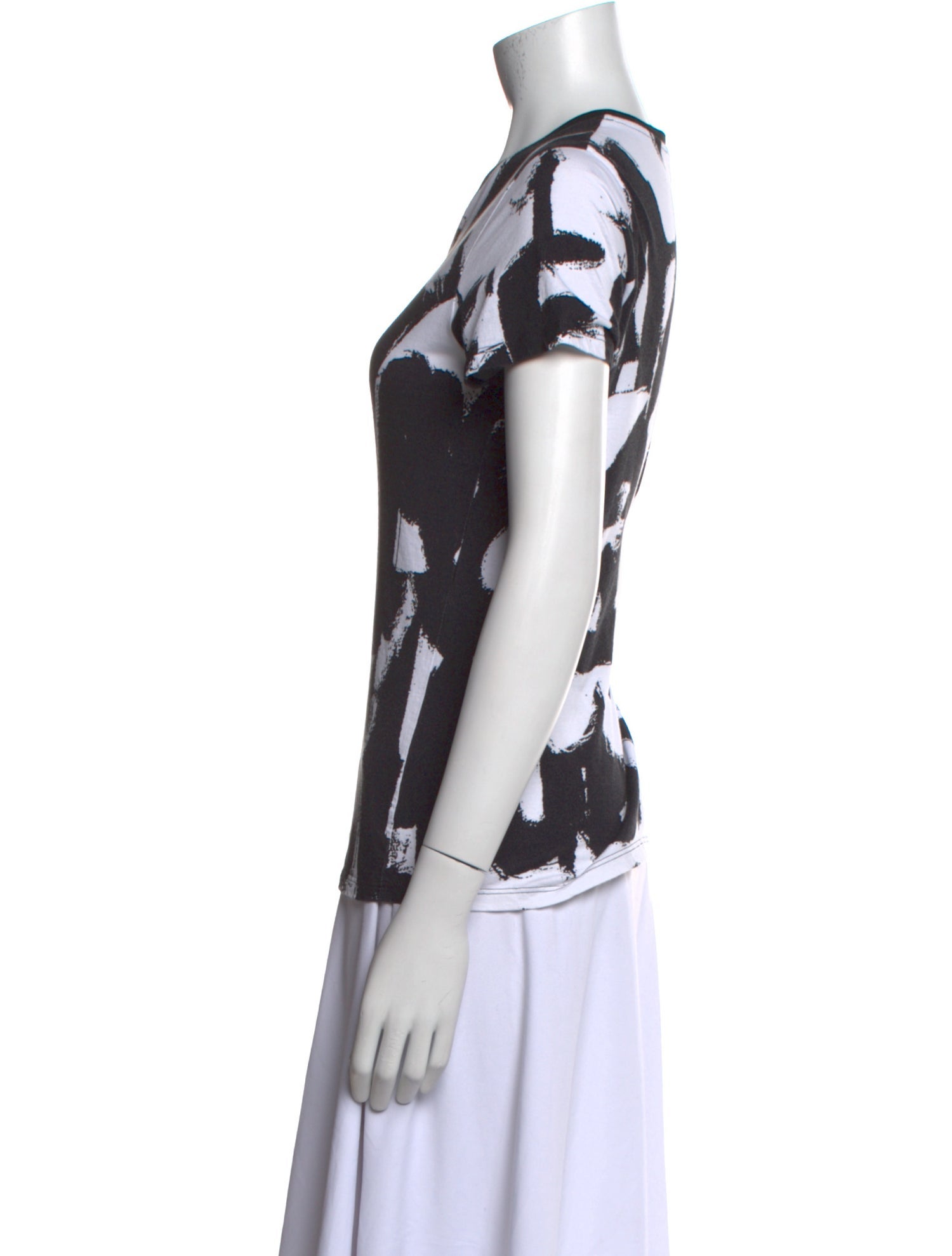 Alexander McQueen Printed Crew Neck T-Shirt