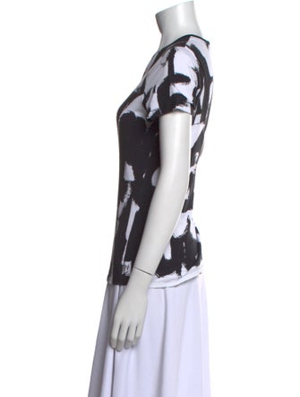 Alexander McQueen Printed Crew Neck T-Shirt