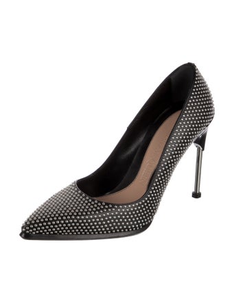 Alexander McQueen Leather Studded Accents Pumps