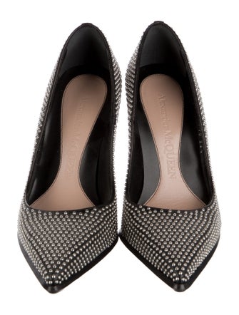 Alexander McQueen Leather Studded Accents Pumps