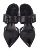Alexander McQueen Mesh Leather Trim Embellishment Mules