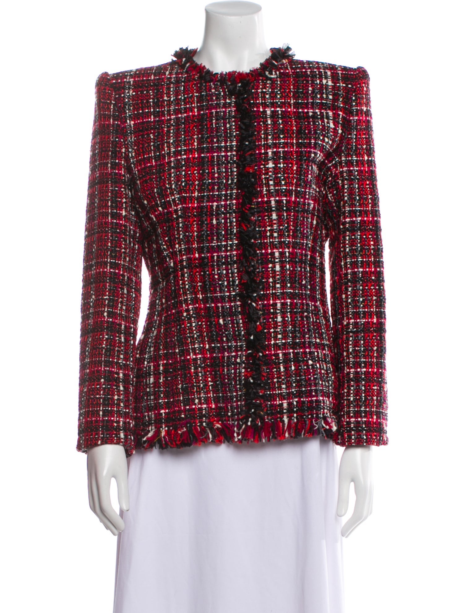 Alexander McQueen Plaid Print Evening Jacket