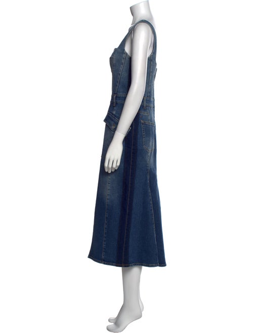 Alexander McQueen Square Neckline Long Dress