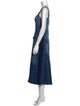 Alexander McQueen Square Neckline Long Dress