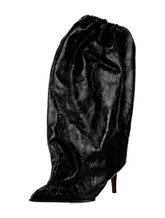Alexander McQueen Leather Western Boots