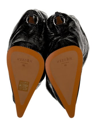 Alexander McQueen Leather Western Boots