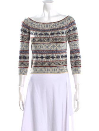 Alexander McQueen Silk Printed Crop Top