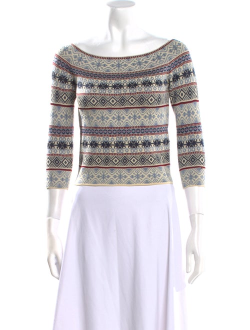 Alexander McQueen Silk Printed Crop Top