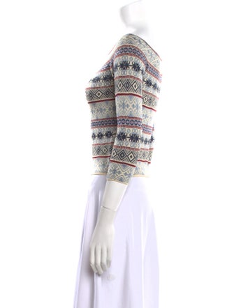 Alexander McQueen Silk Printed Crop Top