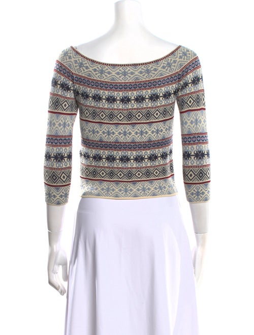 Alexander McQueen Silk Printed Crop Top