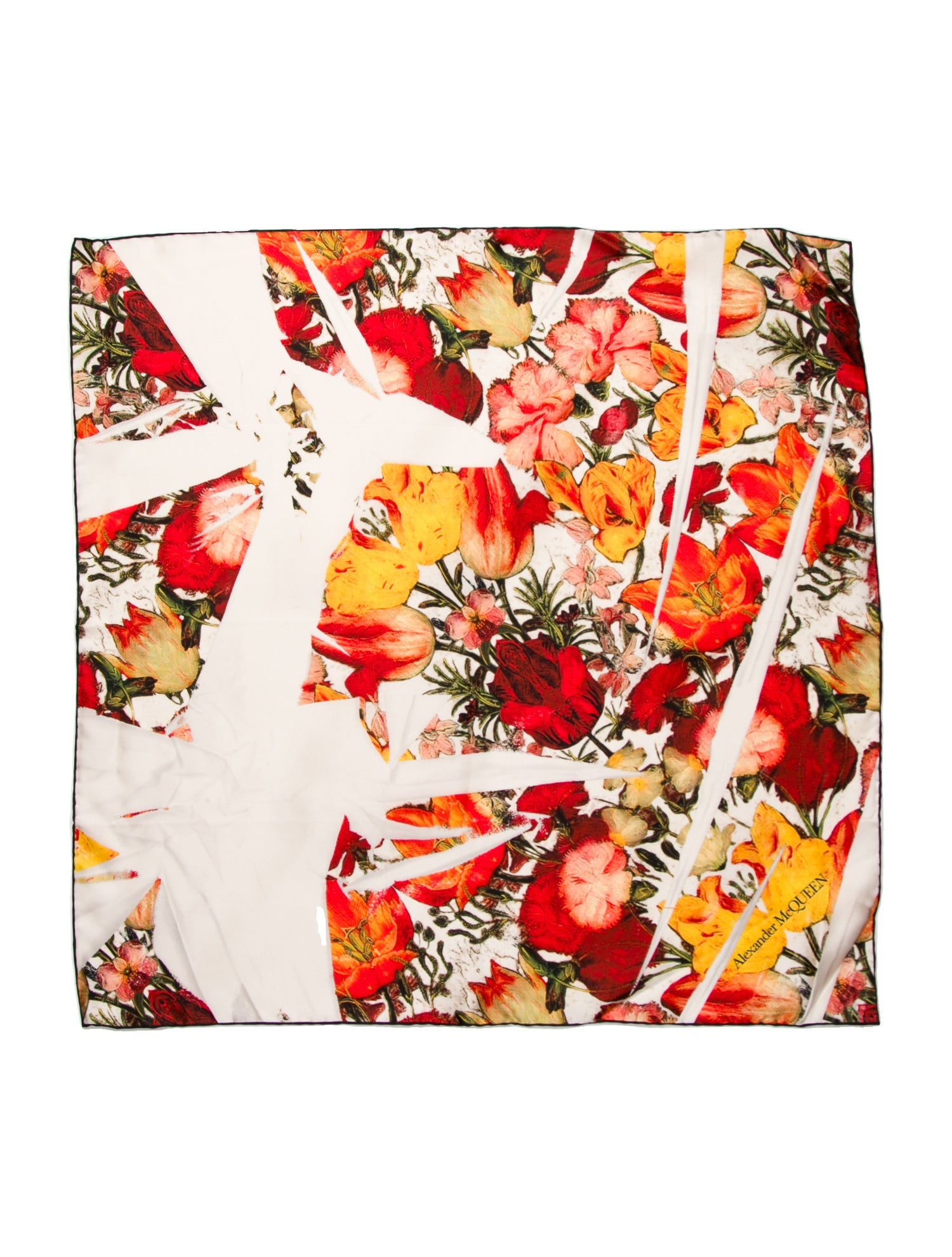 Alexander McQueen Silk Printed Scarf