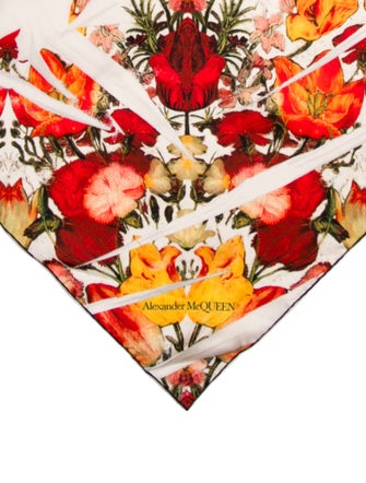Alexander McQueen Silk Printed Scarf