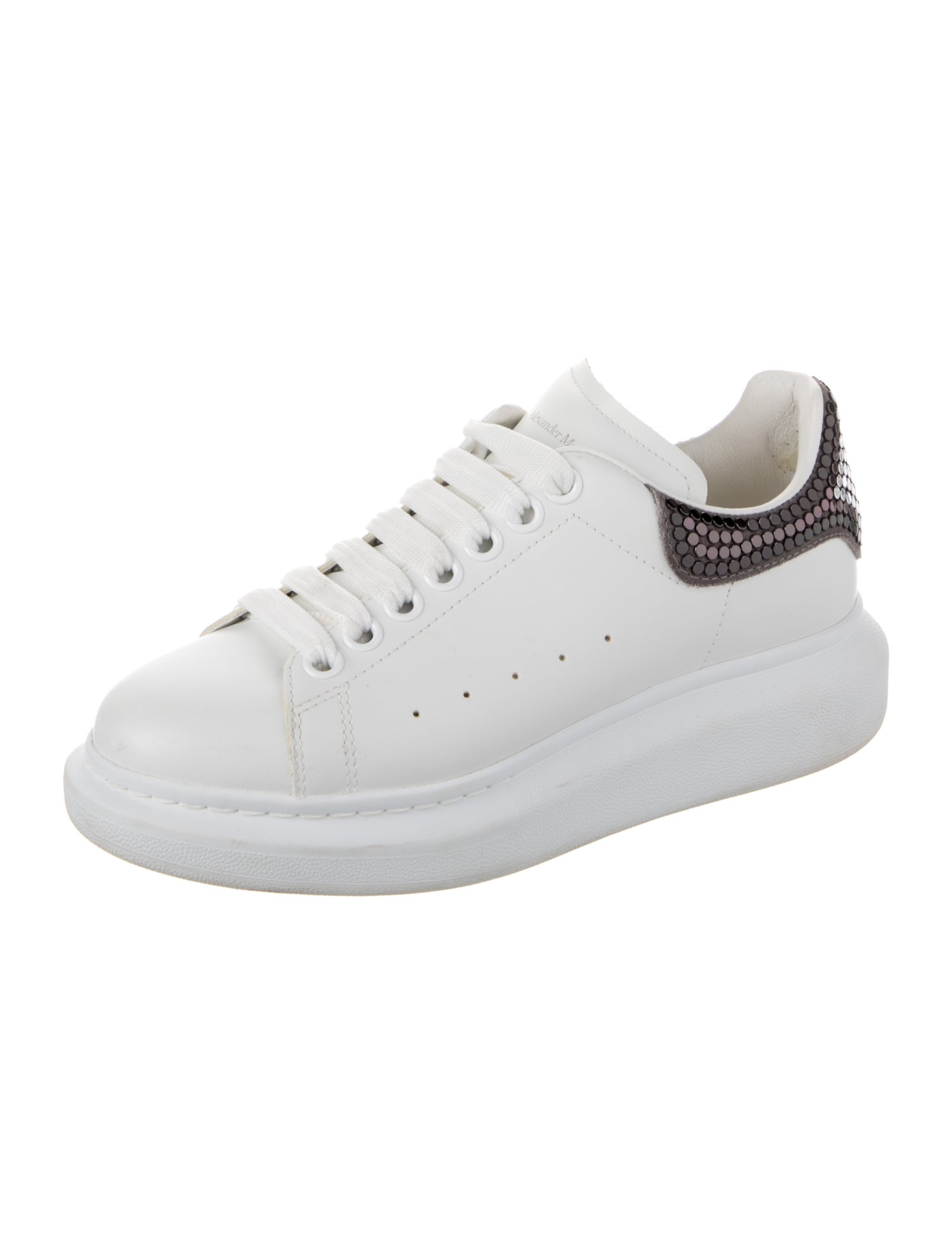 Alexander McQueen Leather Studded Accents Sneakers