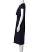 Alexander McQueen Wool Midi Length Dress