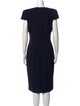Alexander McQueen Wool Midi Length Dress